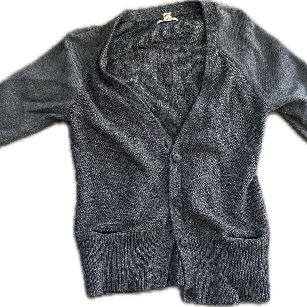 G.H. Bass & Co. Men's Gray Cardigan Sweater